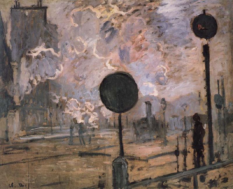 Claude Monet Exterior of Saint-Lazare Station